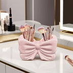 Bow - Shaped Dual Compartment Brush & Cosmetic Holder - QurexHub