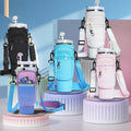 Crossbody Water Bottle Carrier Bag with Phone & Card Pocket - QurexHub