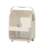 Large Transparent Makeup Organizer with 2 Drawers & Flip Lid - QurexHub