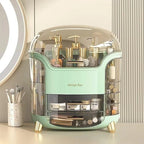 Luxury Dome Lid Makeup Organizer with Side Holders & Gold Feet - QurexHub