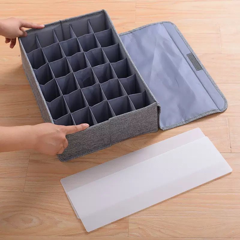 Multi - Compartment Fabric Organizer Box - QurexHub