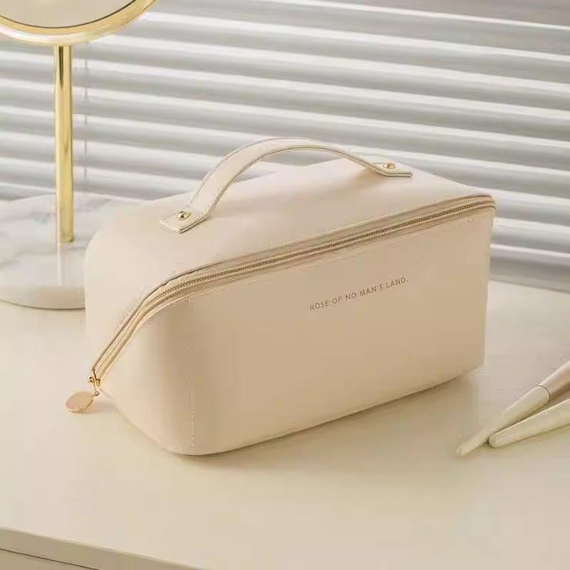 Premium Makeup Bag with Gold Zipper - QurexHub