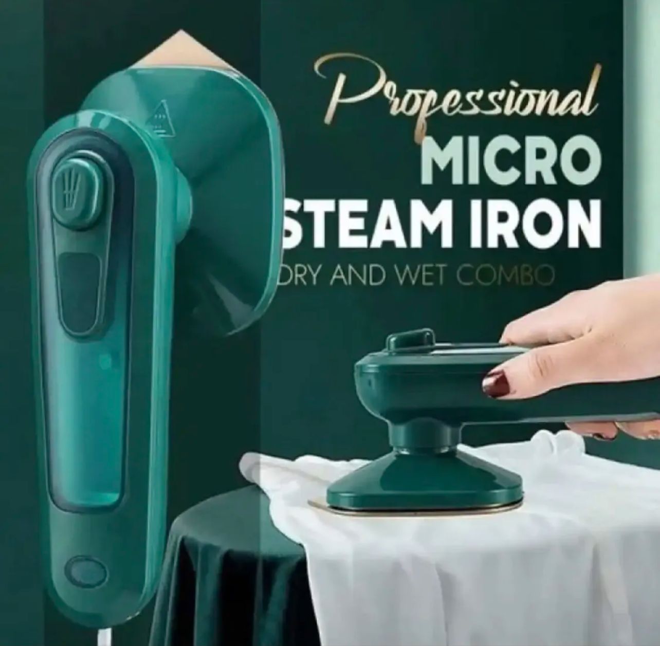 Professional Micro Steam Iron – Dry & Wet Combo - QurexHub