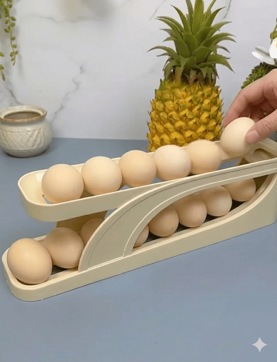 Rolling Egg Holder Dispenser - QurexHub